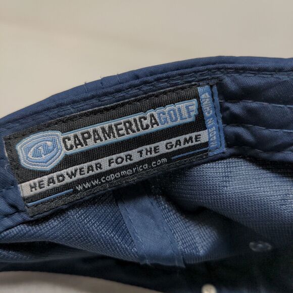 Cap America Men's Strapback Hat Blue Adjustable Embroidered Logo - Picture 11 of 11